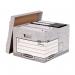 Bankers Box System Large Storage Box Grey Pack of 10 32846J