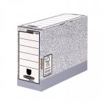 Bankers Box System 120 mm Folio Trans File Grey Pack of 10 32848J
