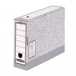 Bankers Box System 120 mm Folio Trans File Grey Pack of 10 32848J