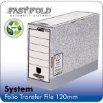 Fellowes System 120 mm Folio Trans File Grey Pack of 10 32848J