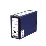 Fellowes Premium Transfer File 127 mm Blue Pack of 10 32850J