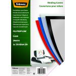 Fellowes Earth Binding Cover Polypropylene Clear A4 200 micron 32863J