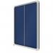 Nobo 1915334 18 x A4 Premium+ lockable Notice Board with Blue Felt 32892J