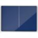 Nobo 1915334 18 x A4 Premium+ lockable Notice Board with Blue Felt 32892J