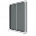 Nobo 1915336 8 x A4 Premium+ lockable Notice Board with Grey Felt 32893J