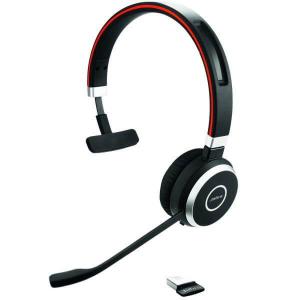 Jabra Evolve 65 SE UC Monaural USB-A Bluetooth Headset with Stand