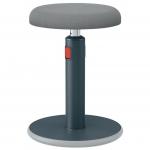 Leitz Ergo Cosy Sit Stand Stool Velvet Grey 33100J