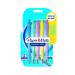 Paper Mate 2162277 Flexgrip Pastel 5 pack Blue ink Retractable Ball Pen 33134J
