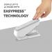 Fellowes LX860 Easy-Press Stapler 40-Sheets Half-Strip White 33220J