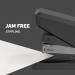 Fellowes LX860 Easy-Press Stapler 40-Sheets Half-Strip Black 33221J