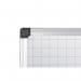 Bi-Office Maya Gridded 1800x1200mm Aluminium Framed Whiteboard 33401J