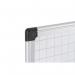 Bi-Office Maya Gridded 1800x1200mm Aluminium Framed Whiteboard 33401J