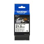 Brother HSE-251E 21mm Black on White Heat Shrink Tube 33428J