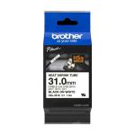 Brother HSE-261E 31mm Black on White Heat Shrink Tube 33429J