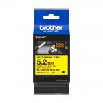 Brother HSE-611E 5.2mm Black on Yellow Heat Shrink Tube 33430J