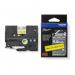Brother HSE-621E 9mm Black on Yellow Heat Shrink Tube 33431J