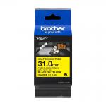 Brother HSE-661E 31mm Black on Yellow Heat Shrink Tube 33434J