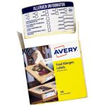 Avery Food Allergen Labels 300 Pre-printedLabels per Pack 33479J