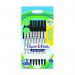 Paper Mate 2187678 Kilometrico Recycled Black Ball Pen pack of 8 pens 33482J