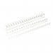 Fellowes 5350202 51mm Plastic Binding Combs - White 33570J