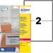 Avery L7996-25 Waterproof Labels 25 sheets - 2 Labels per Sheet 33571J