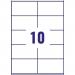 Avery L7992-25 Waterproof Labels 25 sheets - 10 Labels per Sheet 33573J
