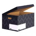 Bankers Box Decor Flip Top Box - Urban Midnight Blue Pack of 5 33592J