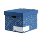 Bankers Box Decor Storage Box - Urban Slate Blue Pack of 5 33595J