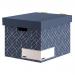 Bankers Box Decor Storage Box - Urban Slate Blue Pack of 5 33595J