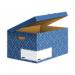 Bankers Box Decor Flip Top Box - Urban Slate Blue Pack of 5 33596J