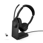 Jabra Evolve2 55 Link 380 USB-A MS Stereo Headset and Stand 33648J