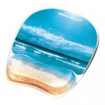 Fellowes 9179301 Sandy Beach Photo Gel Mouse Pad with Wrist Support 33859J