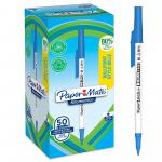 Paper Mate 2187702 Kilometrico Recycled Blue Ball Pen pack of 50 pens 33889J