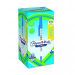 Paper Mate 2187702 Kilometrico Recycled Blue Ball Pen pack of 50 pens 33889J