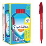 paper Mate S0957140 Inkjoy 100 Capped Medium Red Tuck x 50 33901J