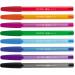 The photo shows a set of eight Newell Brands Ballpoint Pens from the InkJoy 100 collection. Each pen has a medium tip and comes in a variety of eye-catching colors. The pens are neatly lined up side by side, displaying their sleek and modern design. The packaging proudly displays the Paper Mate brand name, along with the product name and features. These pens are perfect for everyday writing tasks and provide a smooth and effortless writing experience.