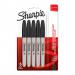 Sharpie 1986051 Permanent Black Markers Fine Point Pack of 5 33907J