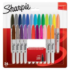 Sharpie 2065405 Permanent Assorted colour Markers Fine Point Pack of