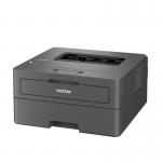 This image shows a Brother HL-L2400DW Compact Mono A4 Laser Printer 33913J from Brother Laser Printers. The printer is compact and has a sleek design. It features a mono laser printing technology and can print A4 sized documents. The printer also has a control panel and paper tray visible in the image.