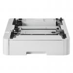 This image shows a Brother LT-310CL Optional 250 Sheet Lower Paper Tray for a Brother printer. The tray is designed to hold additional paper for convenience and efficiency in printing. It is made of sturdy material and has a sleek design that seamlessly fits with the printer.