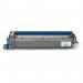 The photograph shows a vibrant cyan toner cartridge for a Brother printer, with the brand name and model number clearly displayed. The packaging is sleek and modern, while the colors are eye-catching. The cartridge appears to be high quality, making it a reliable choice for printing.