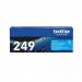 A vibrant, cyan-toned picture of Brother TN249C Ultra High Yield Ink Cartridges, showcasing Brothers brand logo and bold product name. The package design features a sleek, modern design with easy-to-read labeling for a professional look.