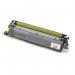 The image shows a bright yellow cartridge labeled Brother TN249Y Ultra High Yield with the Brother logo on it. It is a toner cartridge, specifically for the color yellow, and has a model number of 34024J. The packaging is sleek and professional.