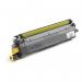 This photo shows Brother TN249Y ultra high yield yellow toner cartridge, part number 34024J, for use with Brother ink printers. The cartridge is a vibrant yellow color with clear labeling and a sleek design. It appears to be in brand new condition, with no signs of damage or wear. The image is well-lit and captures all the important details of the product.