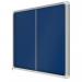 Nobo 1915335 27 x A4 Premium+ lockable Notice Board with Blue Felt 34071J