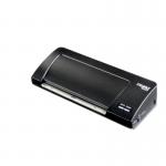 The image shows a sleek and modern Dahle laminating machine, designed with 4 silicone rollers for smooth and high-quality lamination of A4 size papers. Its compact design makes it perfect for home or office use.