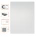 Nobo 1915656 Frameless Magnetic Modular Whiteboard 600x450mm 34326J