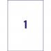 Avery 3478 Multipurpose Labels 100 sheets - 1 Label per Sheet 34412J