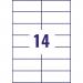 Avery 3653 Multipurpose Labels 100 sheets - 14 Label per Sheet 34416J