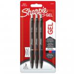 Sharpie 2136596 S-Gel Assorted 0.7mm point Pen Pack of 3 34462J